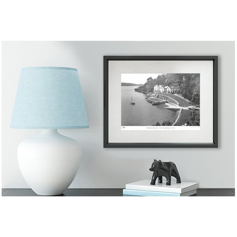 Portmeirion, The Harbour 1933 by Francis Frith - Single Picture Frame Print, 40cm H x 50cm W x 2.3cm D