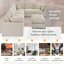 Durable 7-seater Sofas, Chenille Upholstery, Modern Design For Spacious Living Rooms