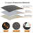 Fireproof Document Box, File Organizer Box With Lock, Collapsible Fireproof Document Storage Box With Zippers