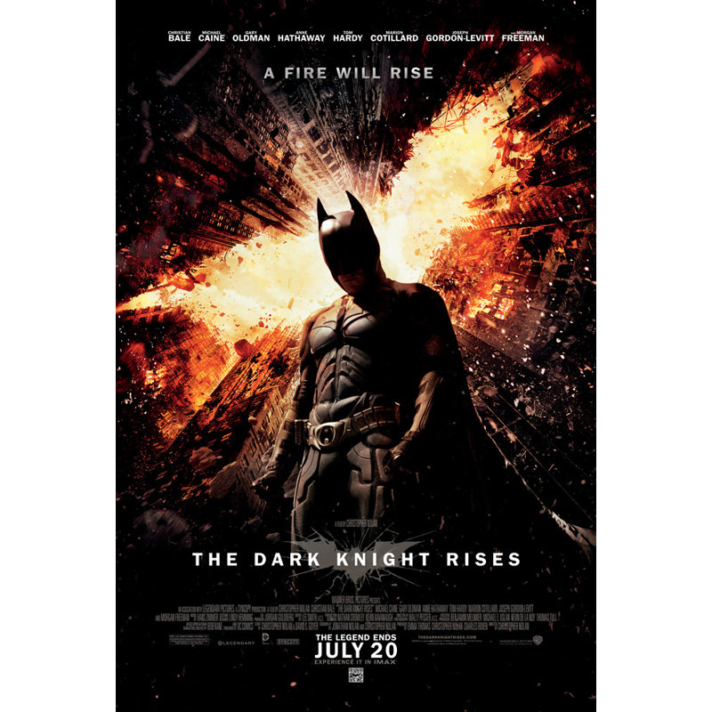 Batman The Dark Night Rises, H 24 po x l 16 po