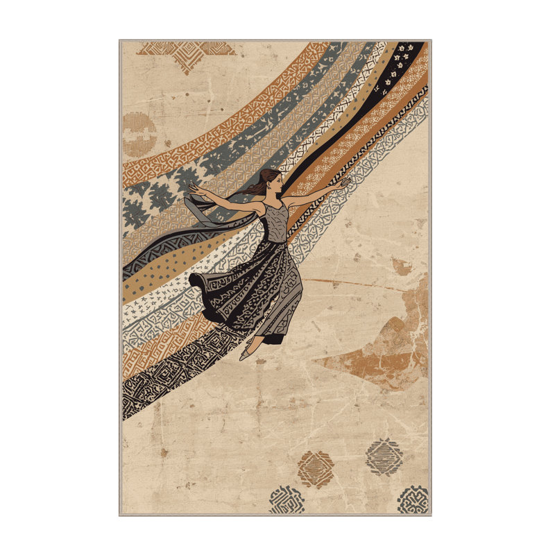 Tapis d'inspiration mondiale Orfelinda, 4 x 6