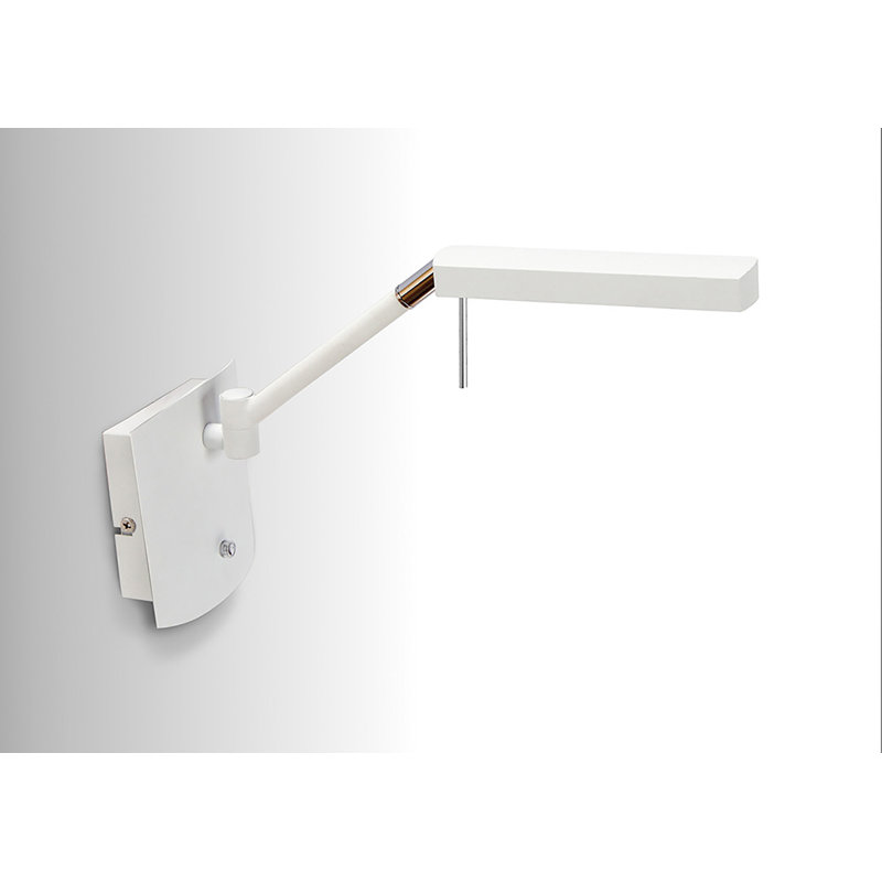 Rye LED Swing Arm Sconce, White