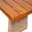 Outdoor Acacia Wood Dining Table Set With 1 Table And 1 Bench,Brown-623741670