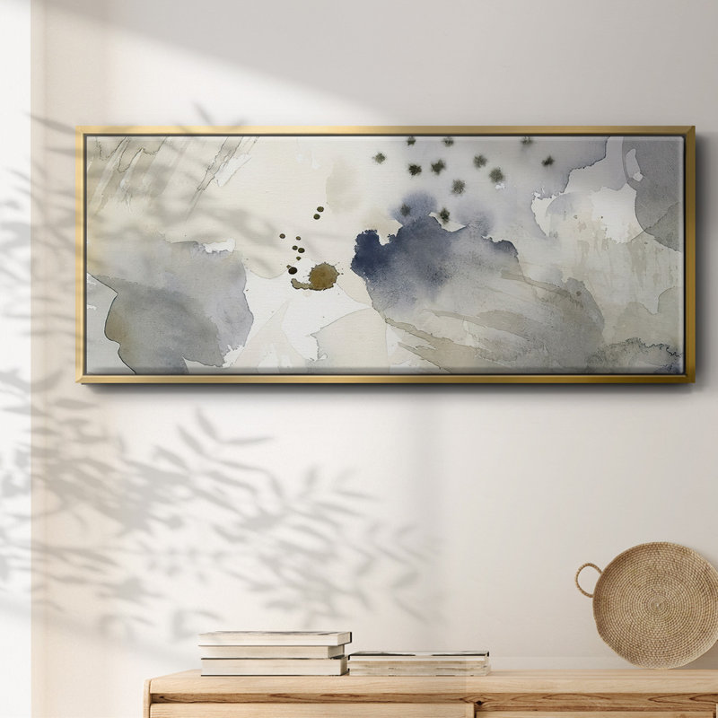 Dried Bergamot in Mist II- Framed Canvas