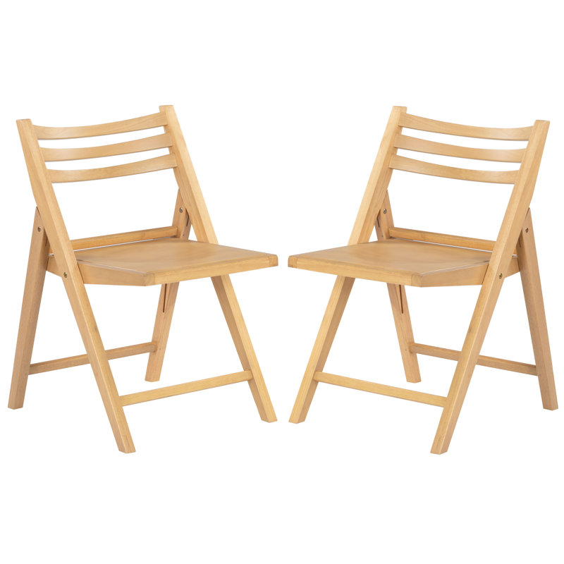 Chaise pliante en bois Jacie, Chêne