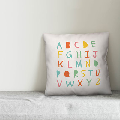  ABC's Throw Pillow
