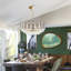 24" 8-Lights Round Chandelier with K9 Crystal Accents Dimmable