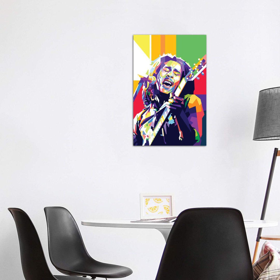 Leinwandbild - Grafikdruck „Bob Marley II” von Dayat Banggai