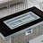 43 Inch Rectangular Propane Fire Pit Table, 60000 , Open Weave In Grey, With Blue Glass Stone Decoration And Wind Guard For Outdoor Entertaining Spaces Gas Patio, Deck, Garden, Backyard - Featuring-1504382064-1504382067