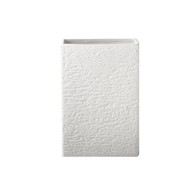 Vase rectangulaire en céramique avec corps Ridge