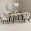 Belluno Extendable Metal Base Dining Table