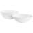 Patio 4 Piece Tempered Opal Glass Cereal Bowl Set In White