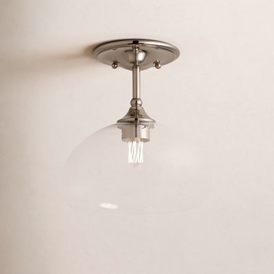 Lani 1-Light Ceiling Light in Polished Nickel