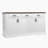 63" Fluted Sideboard Buffet Cabinet With Storage, Modern Coffee Bar Station With 4 Doors And 3 Drawers, Kitchen Storage Console Table For Living Room Dining Room Entryway, White-747989585