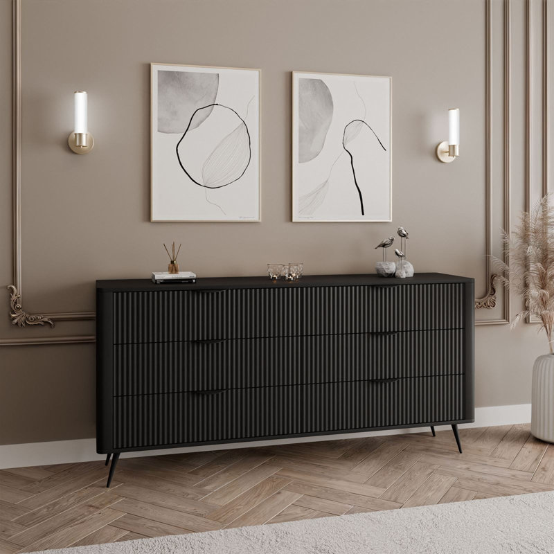 163cm Sideboard, Black