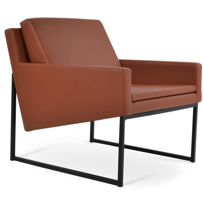 Fauteuil Nova en métal noir