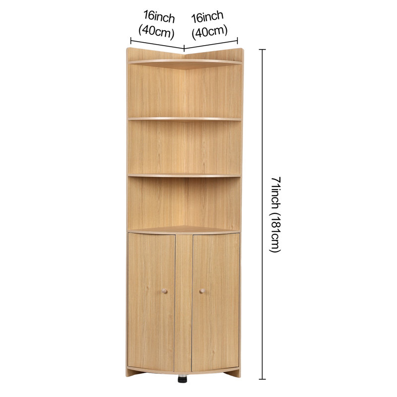 Lindall Corner Storage Bookcase