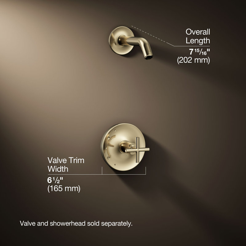 Purist® Shower Faucet, Vibrant French Gold