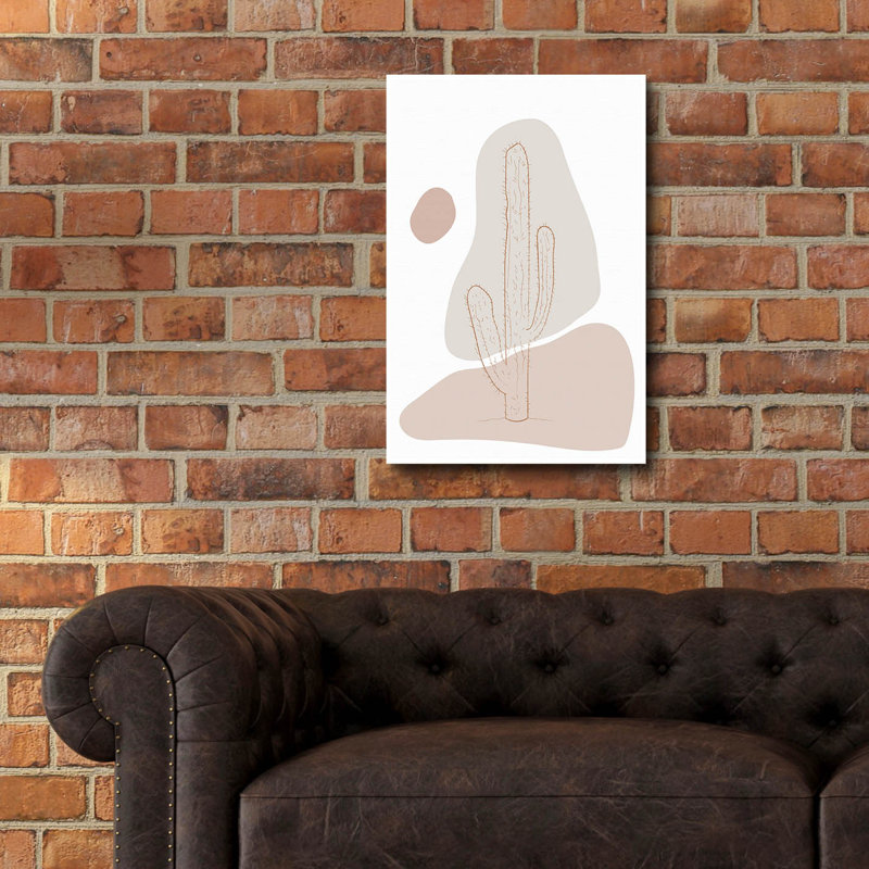 «Abstract Minimal Cactus» par Sabrina Balbuena, H 24 po x l 16 po x P 0,2 po