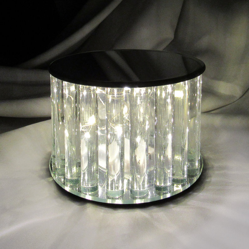 Présentoir à gâteaux lumineux avec miroir Abdoulie
