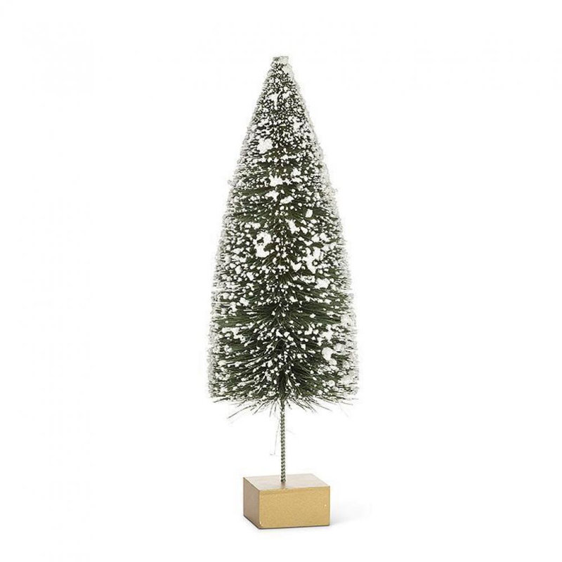 Arbre de table Snowy Bottle Brush, H 12 po x l 3,5 po x P 3,5 po
