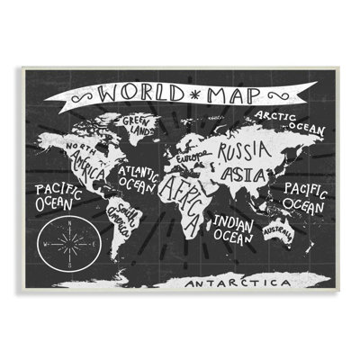 Décoration murale pour enfants world map Wincott