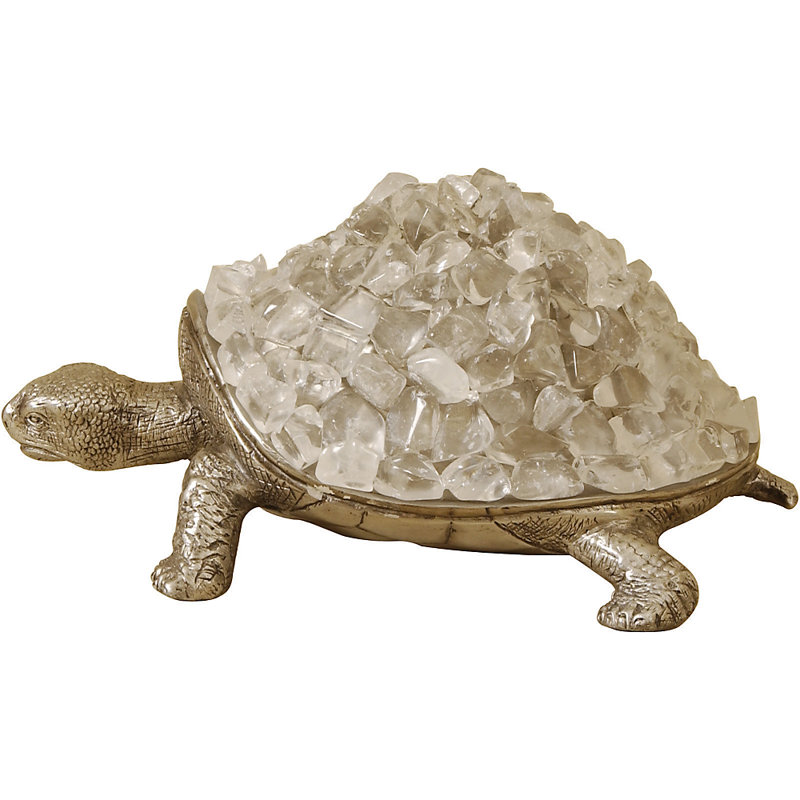 Sculpture en tortue de laiton moulé