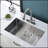 Spacious And Durable Undermount Kitchen Sink With Practical Accessories