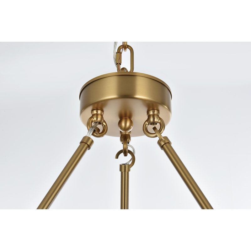 Enrique 48 inch Two-Tier Chandelier , Satin Gold