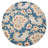 Akain Hand Tufted Wool Eco-Friendly Area Rugs - Round, Blue Color, Floral Modern Design, High Pile Thick Handmade Anti Skid Area Rugs for Living Room, Bed Room-1313515583-1281051038
