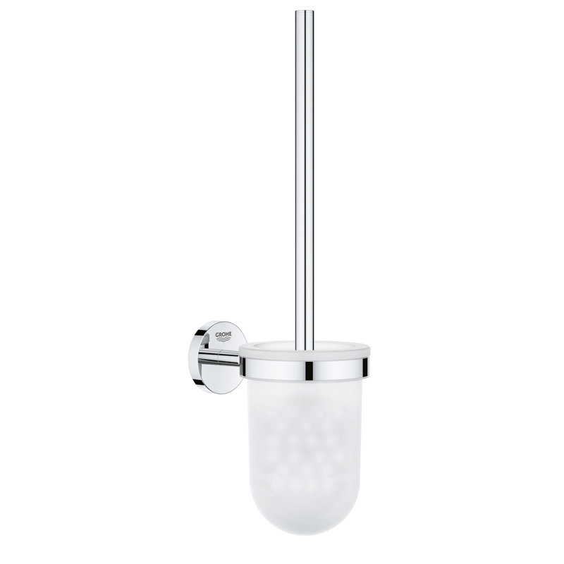 BauCosmopolitan 14.7244" Wall Mounted Toilet Brush and Holder