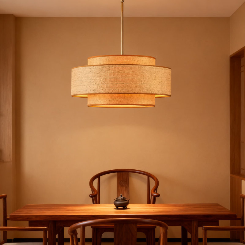 Lustre en rotin Farmhouse