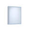 24 po Armoire à pharmacie rectangulaire en aluminium argenté encastré / à fixation en surface avec charnières silencieuses l 10 po x H 30 po, avec luminosité de 10% à 100%, fonction brouillard, tablettes réglables en verre trempé intégrées