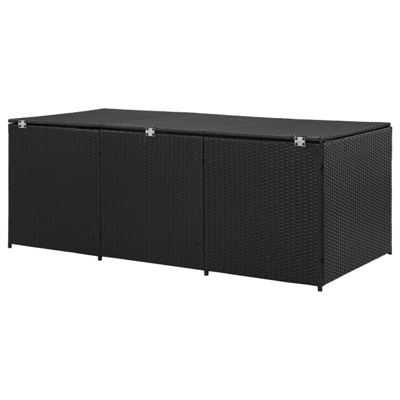 META 180cm W 950L Deck Box, Black