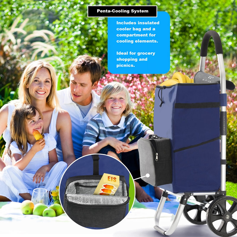 Wikink 40'' H x 17'' W Laptop/Tablet Storage Cart