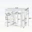 Îlot de cuisine extérieur extensible, plateau en acier inoxydable avec support à épices et rangement-125761009