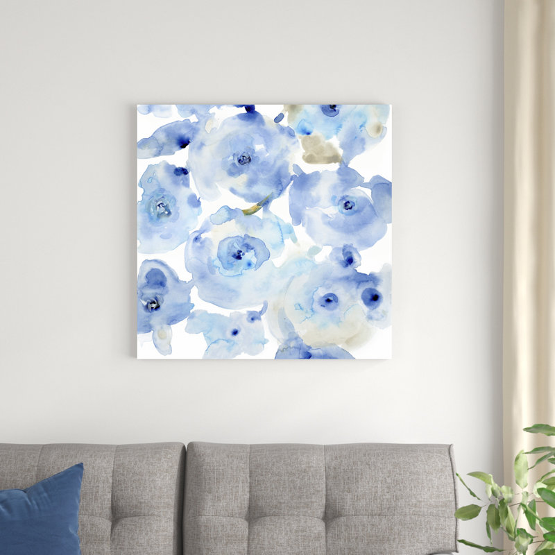 Blue Roses I, H 30 po x l 30 po