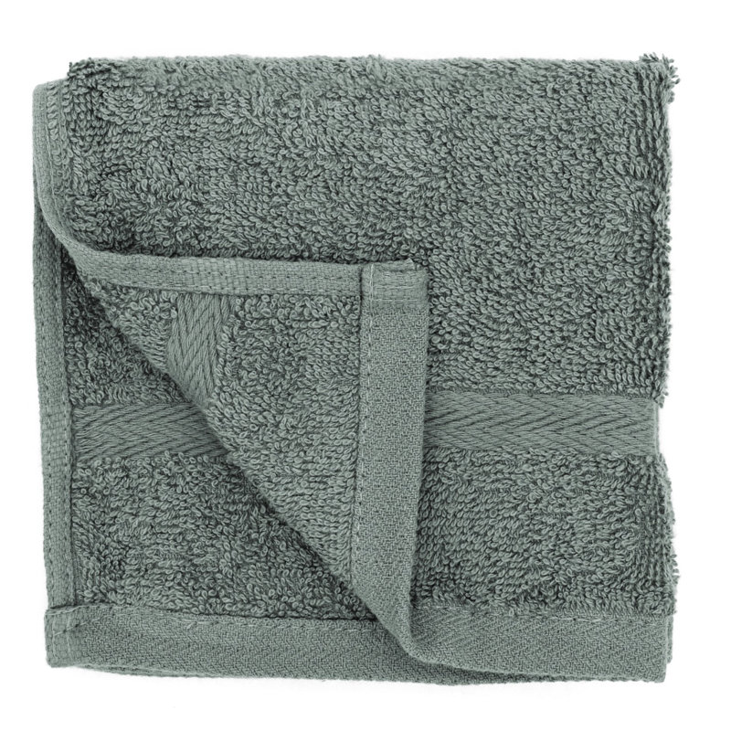 Cotton 12 Piece Guest Towel Same-Size Bale, Grey