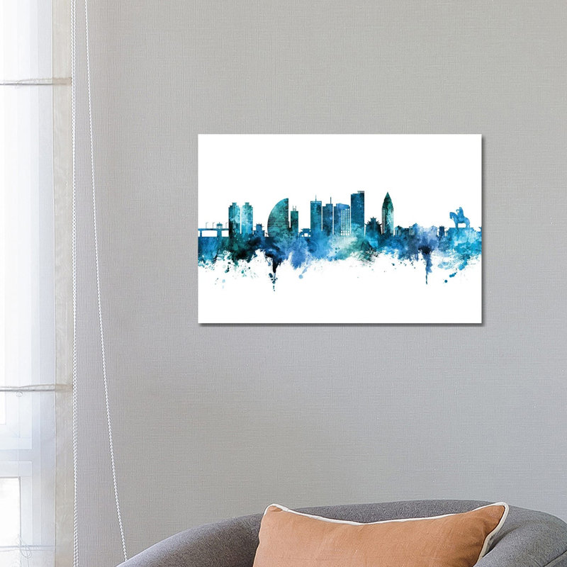 Ulaanbaatar Mongolia Skyline by Michael Tompsett - Wrapped Canvas Gallery-Wrapped Canvas Giclée
