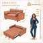 Canapé-lit modulaire 54,30 po Corduroy-129864138