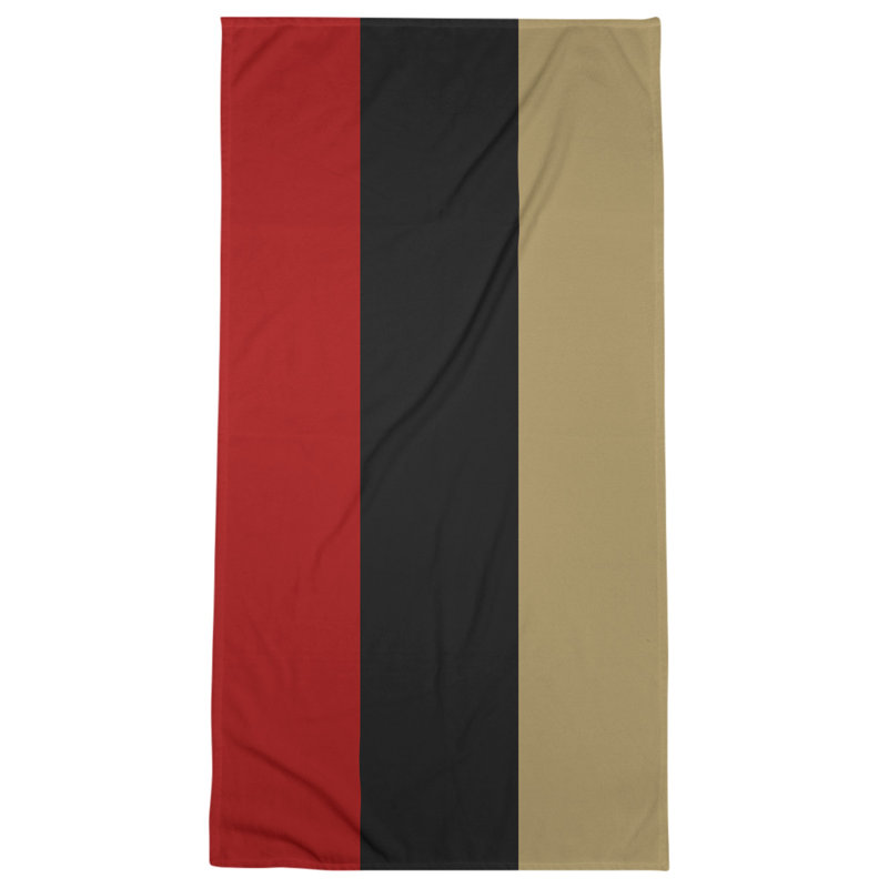 Cotton Blend Beach Towel, Black