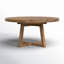 Eberwin Round Pine Wood Dining Table