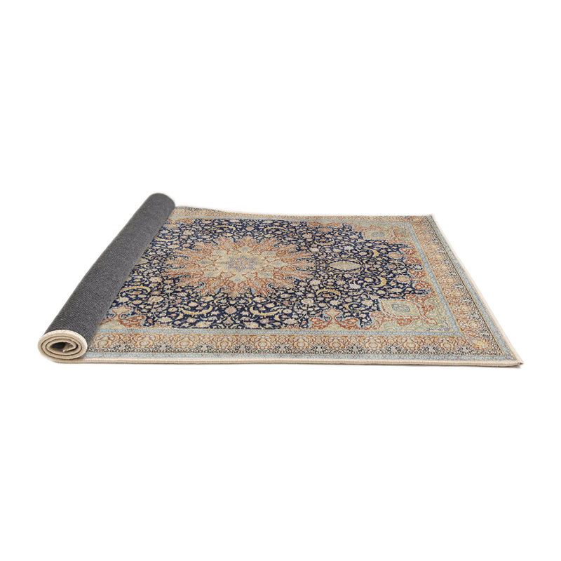 Ellise Wool Oriental Indoor Rug, Round 7'