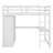 Wood Full Size Loft Bed With 2-Tier Storage Shelves,3 Drawers,Built-In Wardrobe And Desk-142050727