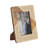 Woven Photo Frame - Contemporary Ivory and Natural Brown Wood and Resin Decorative Picture Frame for Home or Office Photo Display - Photo Gift Idea.-431712691