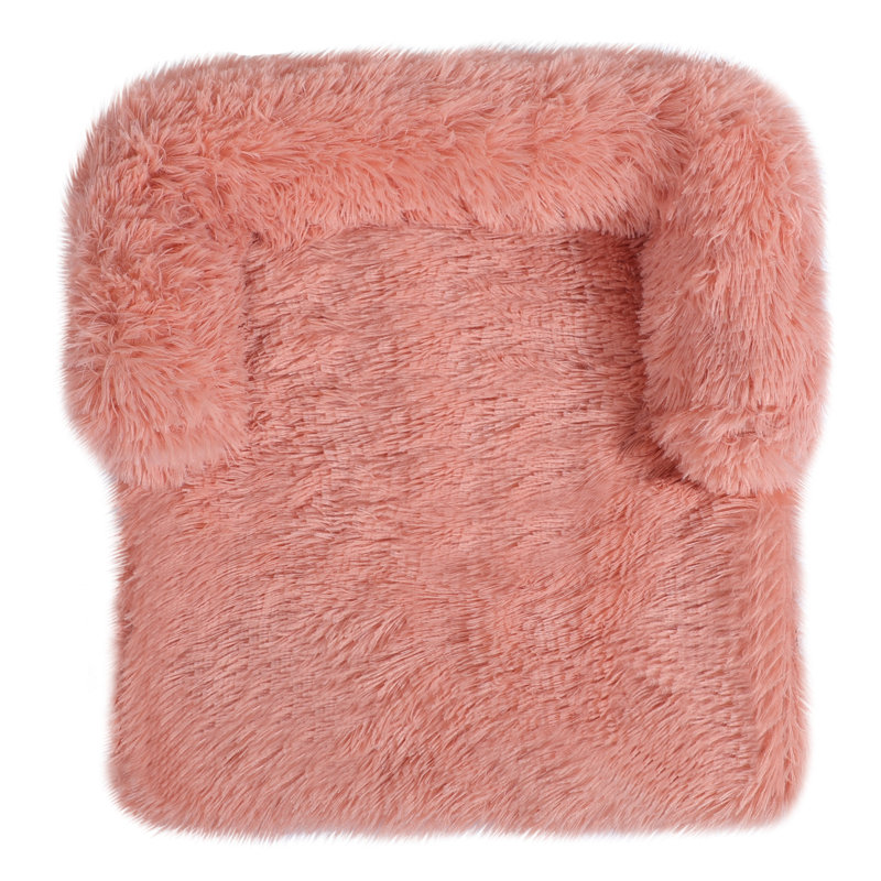 Annielou Orthopedic Polyester Pet Bed, Extra Small (24.4" W x 22.4" D x 5.9" H), Pink