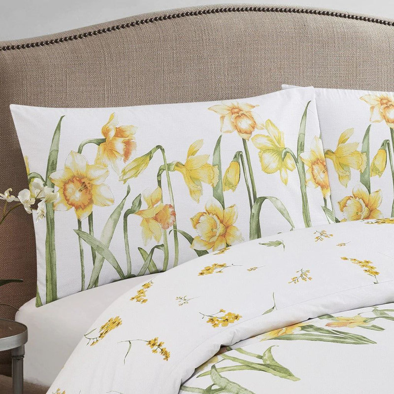 Streit Pink/Green/Yellow 180 TC Reversible Modern & Contemporary Duvet Cover Set, Single - 1 Standard Pillowcase