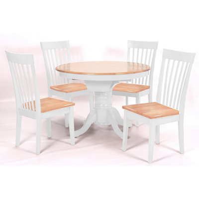 Bernadea 4 -Person Solid Wood Dining Set