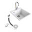 Dakota Fields Brucknell 500mm W Single Bowl Granite Kitchen Sink with 1 Faucet Hole-834600615