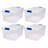 Homz Storage Organizing Container Bin with Latching Lids-71007990-71007991-97291500